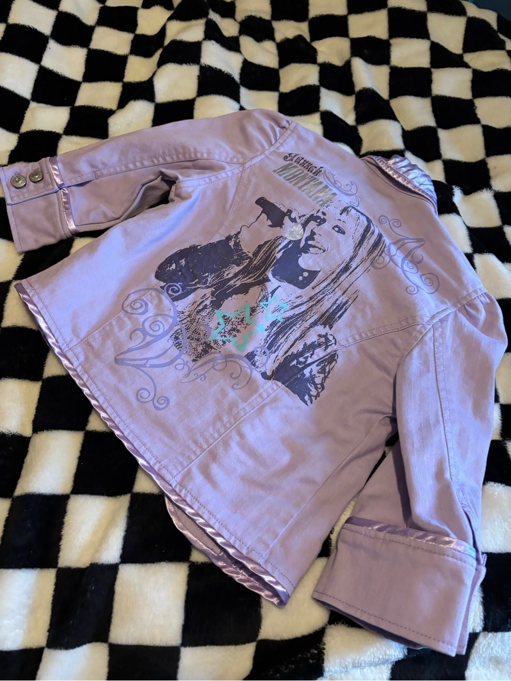 Y2K size 6 light purple Hannah Montana jacket overcoat
